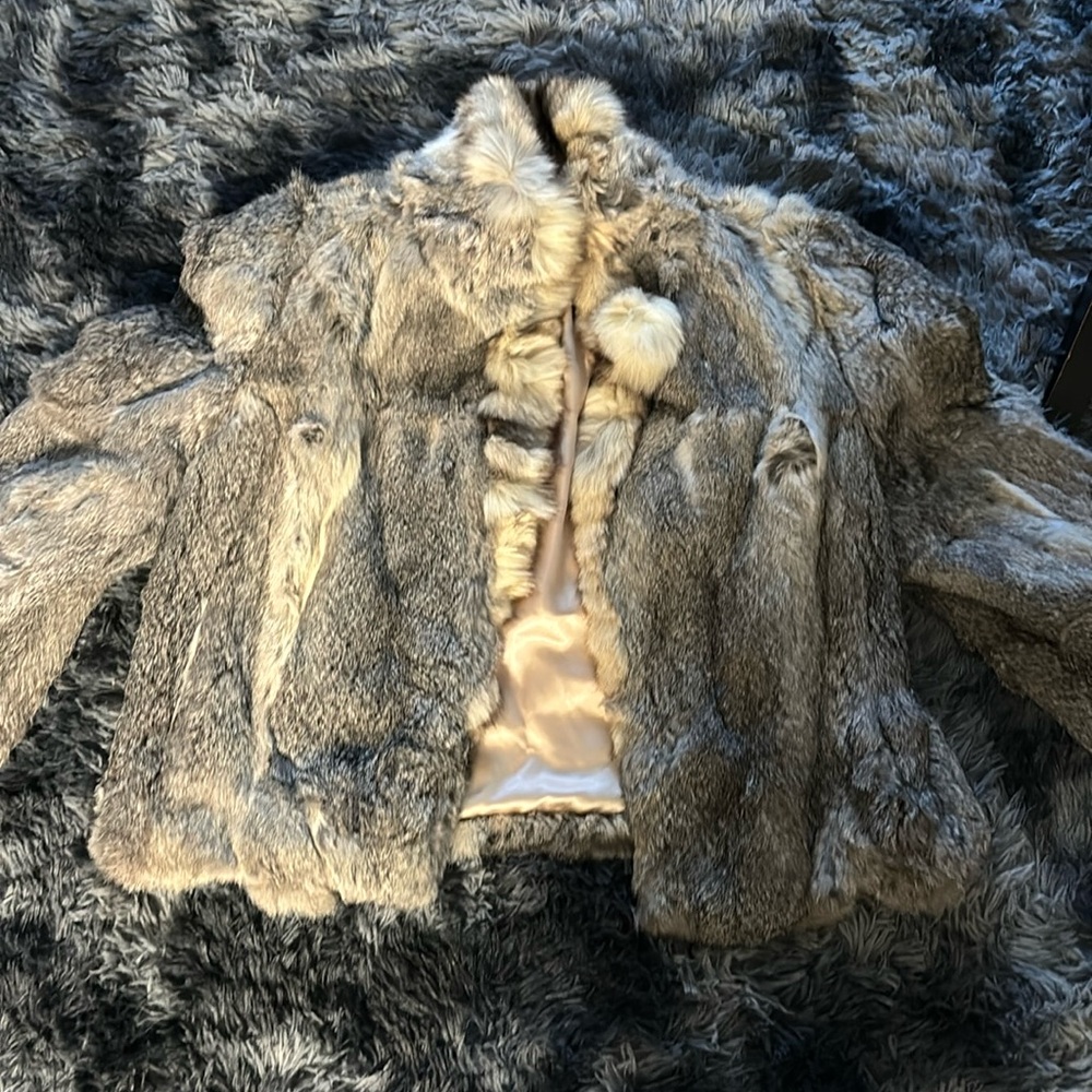 Real fur coat.